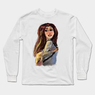 Cute Girl Long Sleeve T-Shirt